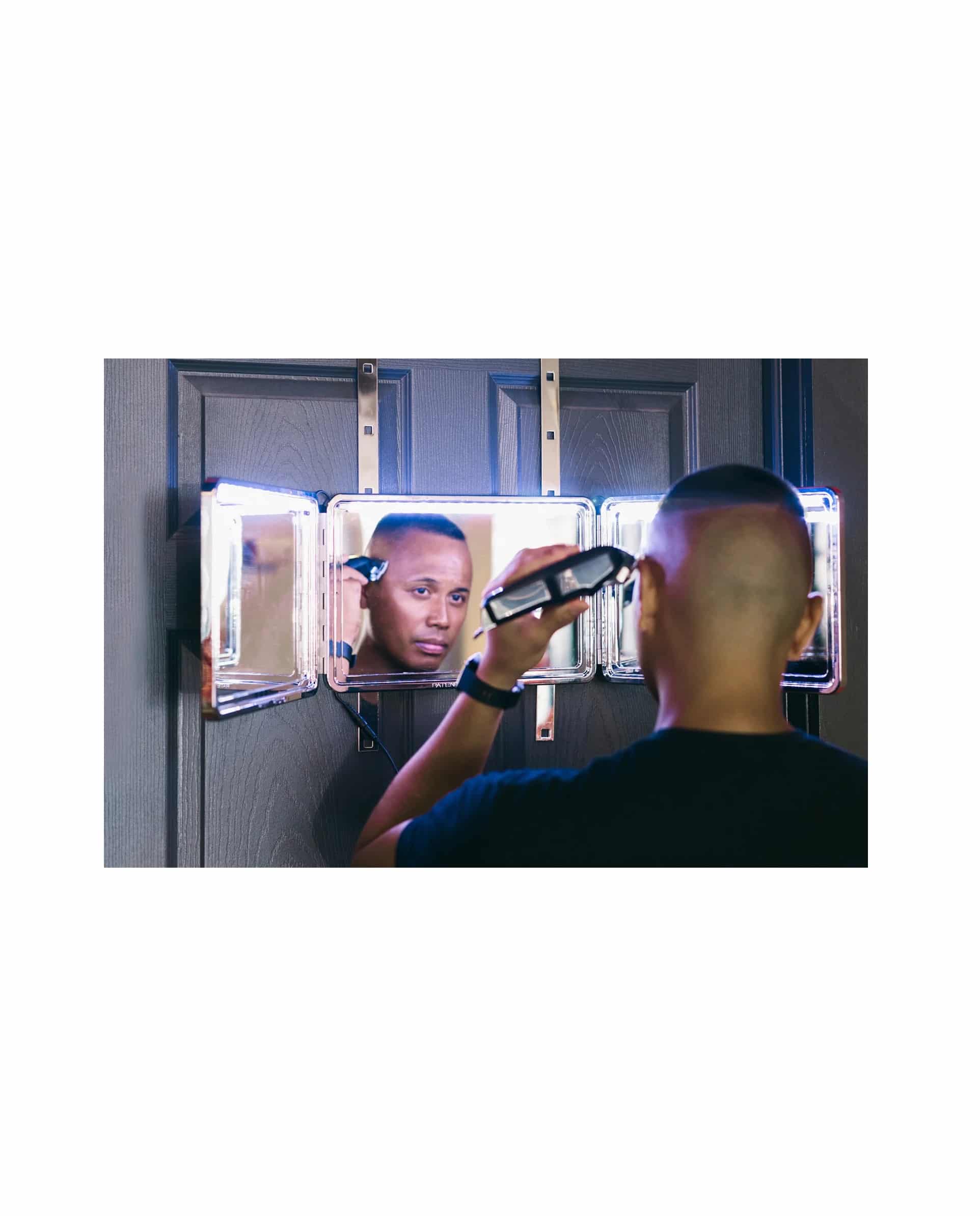 Self-Cut System - Heaven Lights 2.0 Mirror - Barber Depot - Barber Supply